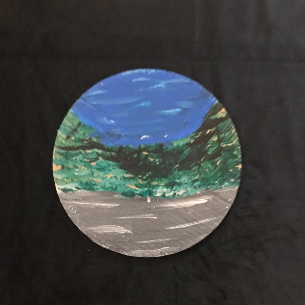 Colorful Hand Design & Hand Painted Plate